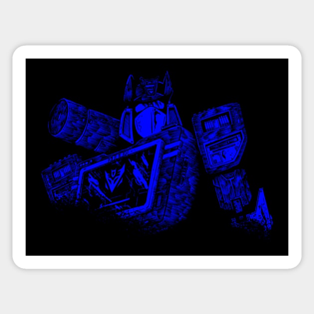 soundwave superior 3 Sticker by JonathanGrimmArt